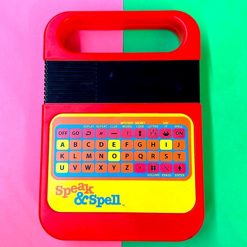 Speak & Spell Toy - Red, Kids Learning Toy, English, Spelling, Vintage